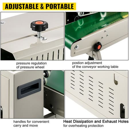 Adjustable & Portable Continous Band Sealing Machine