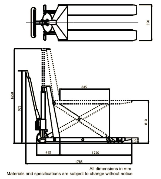 Scissor Lift Hand Pallet Truck in Bangalore